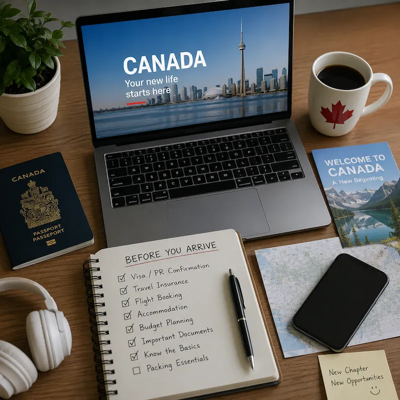 before you land in canada