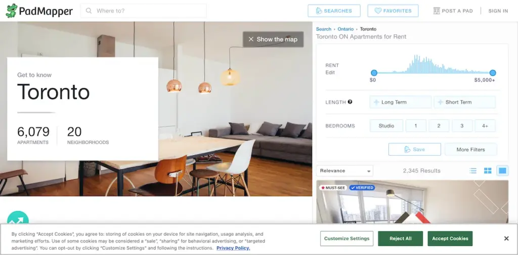 Padmapper Best Rental Websites in Canada: A Newcomer Family's Guide to Finding a ...
